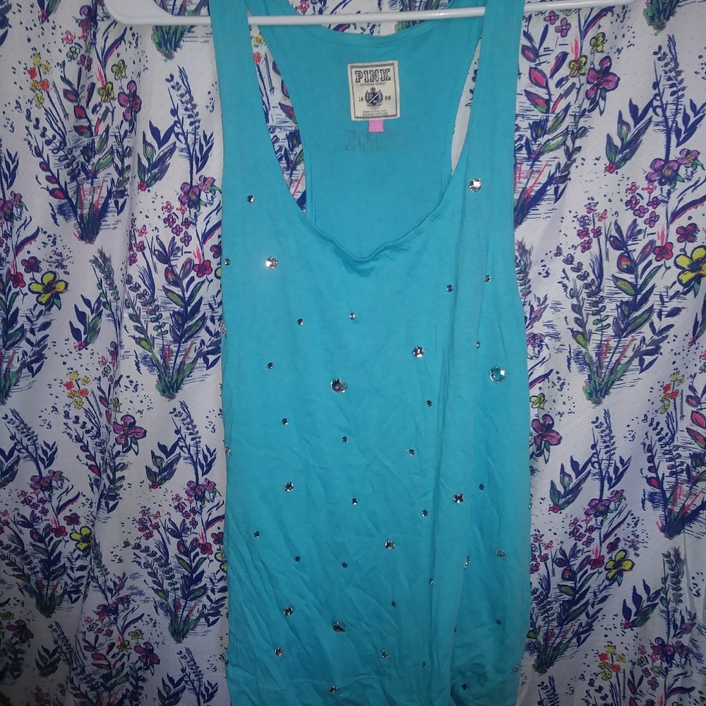 VS Pink Blue tank top
